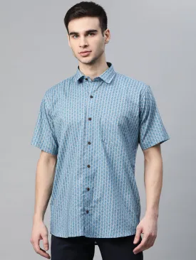 Millennial Men Grey Cotton Half Sleeves Shirt-Mmh052