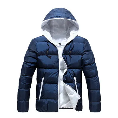 Mountainskin 5XL Men Winter Casual New Hooded Thick Padded Jacket Zipper Slim Men And Women Coats Men Parka Outwear Warm EDA020