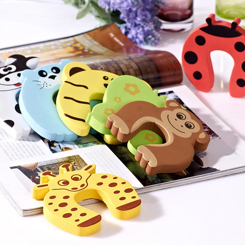 New Child Finger Corner Guard Baby Infant Safety Protector Stopper Kids Cute Cartoon Animals Door Jammer Hign Quality BFH02