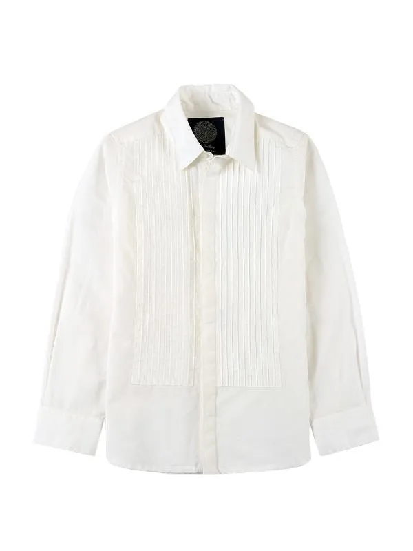 One Friday White Solid Formal Shirt