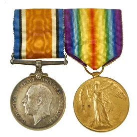 Original British WWI Royal British Army Named Rifle Brigade Medals Grouping - 2nd Lieutenant W. R. Keeble