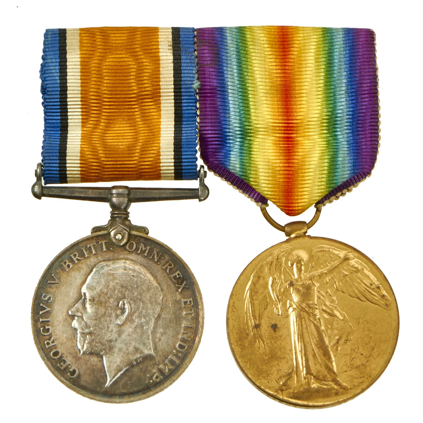 Original British WWI Royal British Army Named Rifle Brigade Medals Grouping - 2nd Lieutenant W. R. Keeble