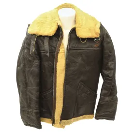 Original U.S. WWII Army Air Force B-3 Sheepskin Bomber Jacket - Size 38