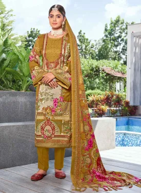 Pakistani Print Pashmina Winter Suits Dress Materials for Ladies