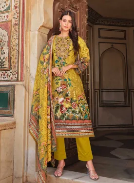 Pakistani Print Unstitched Cotton Salwar Suit Dress Material