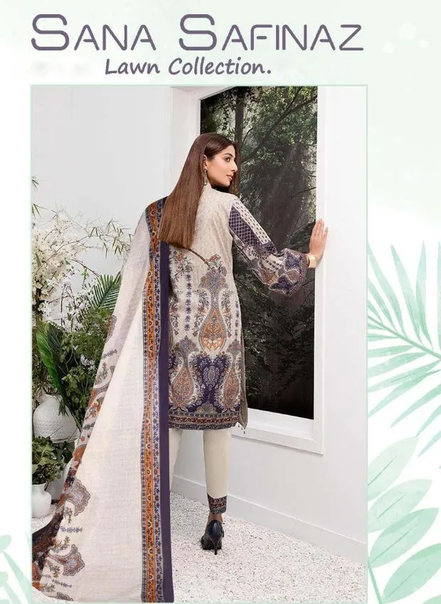 Pakistani Style Printed Suit Material for women