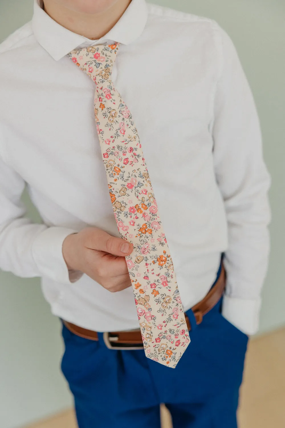 Pink Meadow Boys Tie