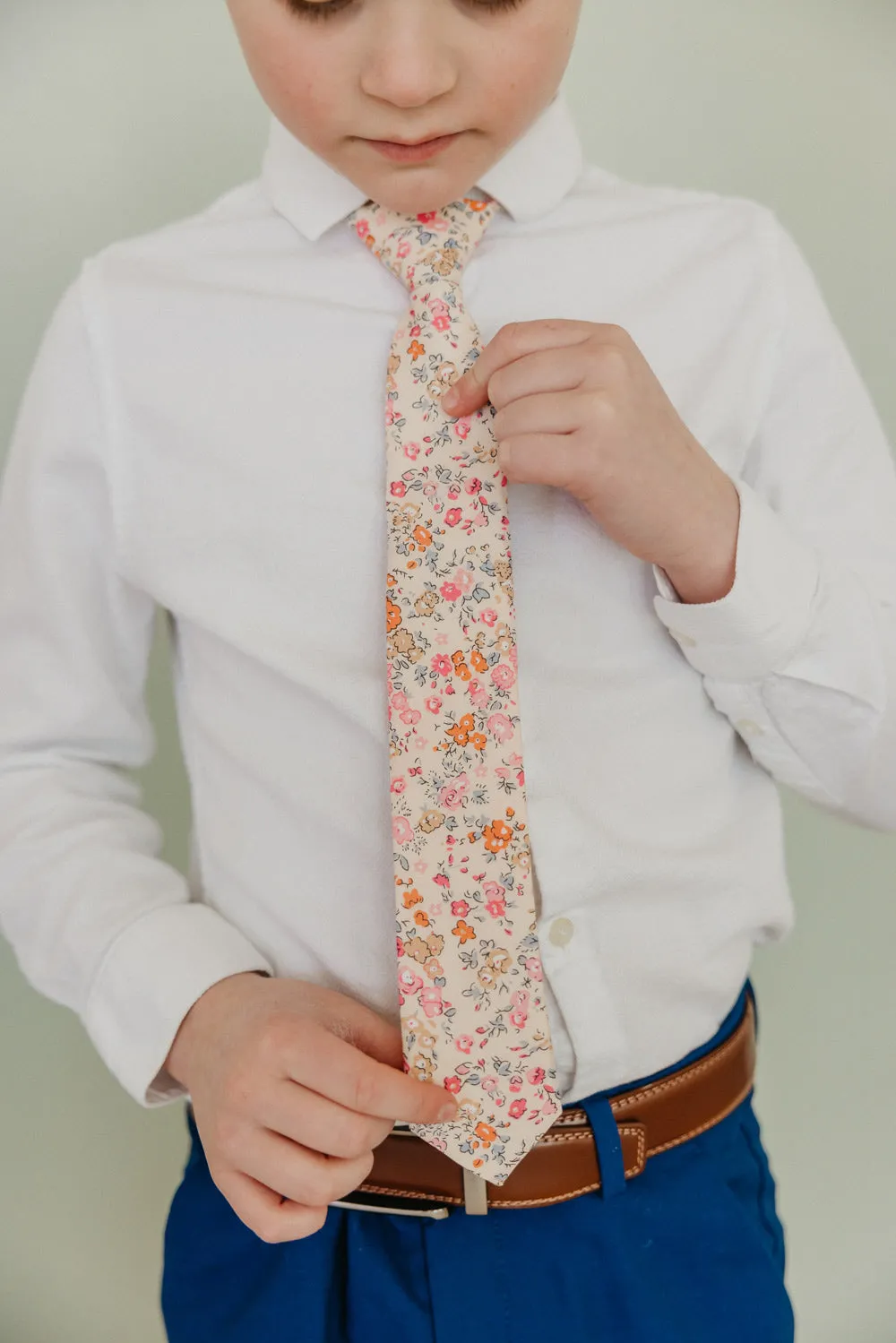 Pink Meadow Boys Tie