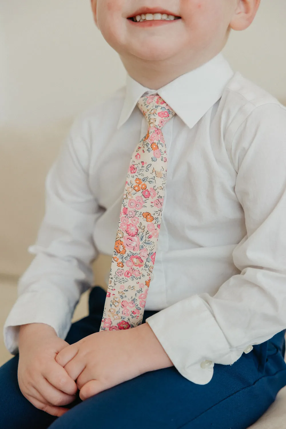 Pink Meadow Boys Tie