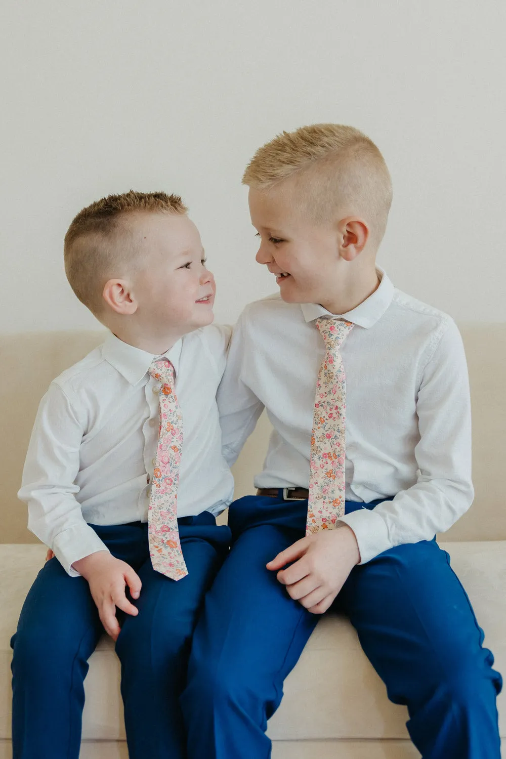 Pink Meadow Boys Tie