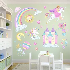 Princess and Castle Peel and Stick Wall Decals