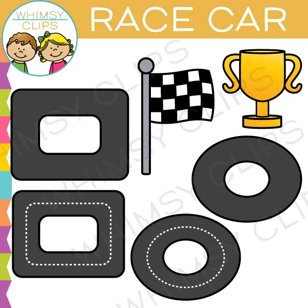 Race Car Kids Clip Art