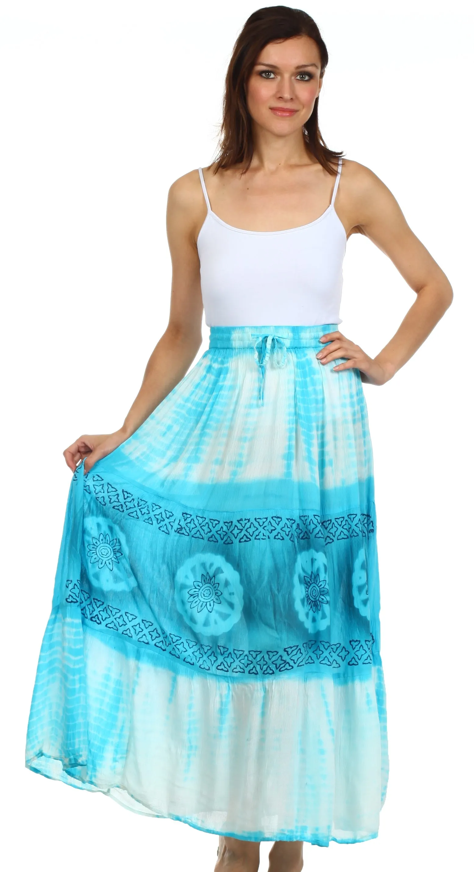 Sakkas Trinity Gypsy Boho Gauzy Skirt