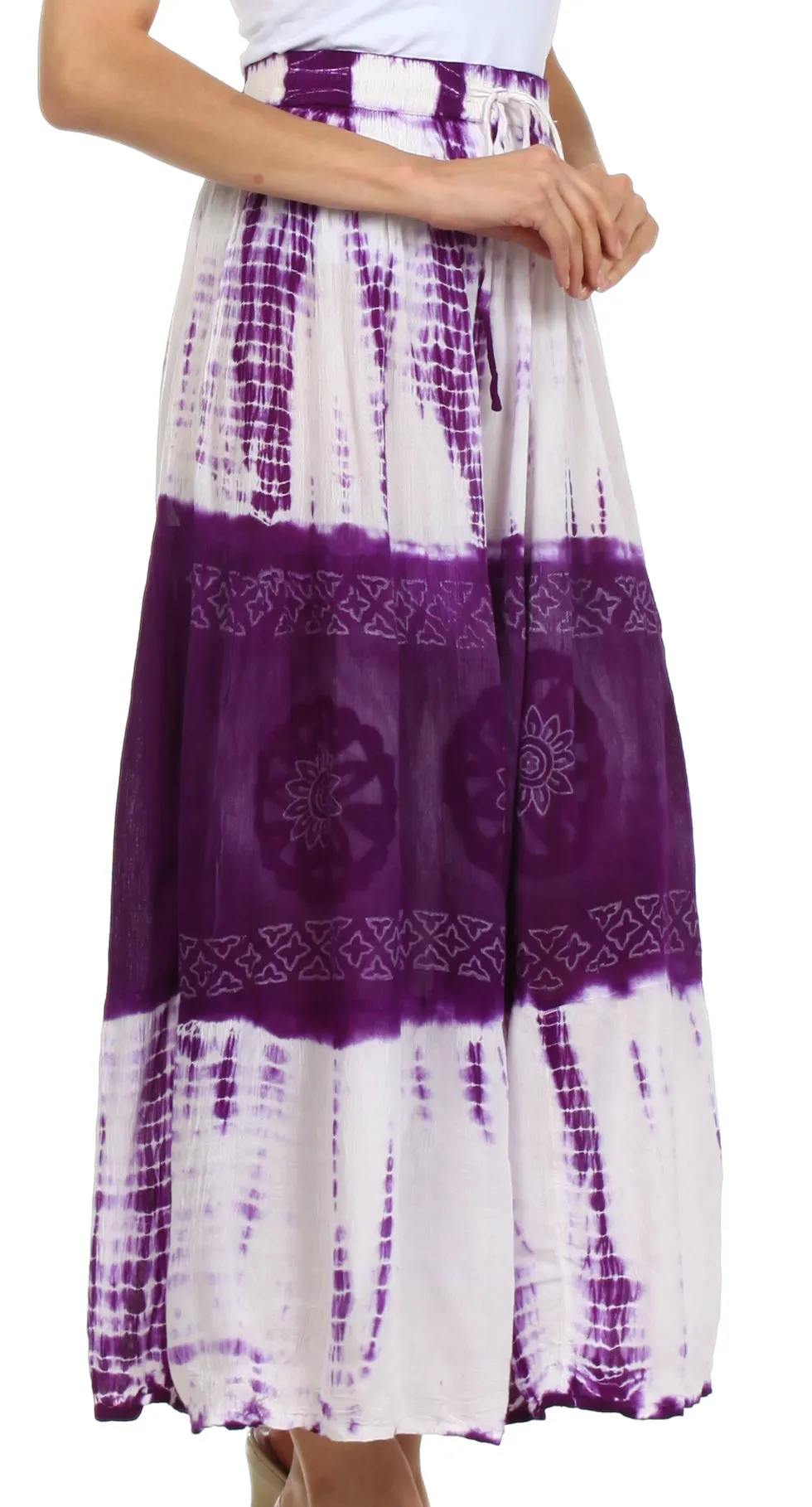 Sakkas Trinity Gypsy Boho Gauzy Skirt