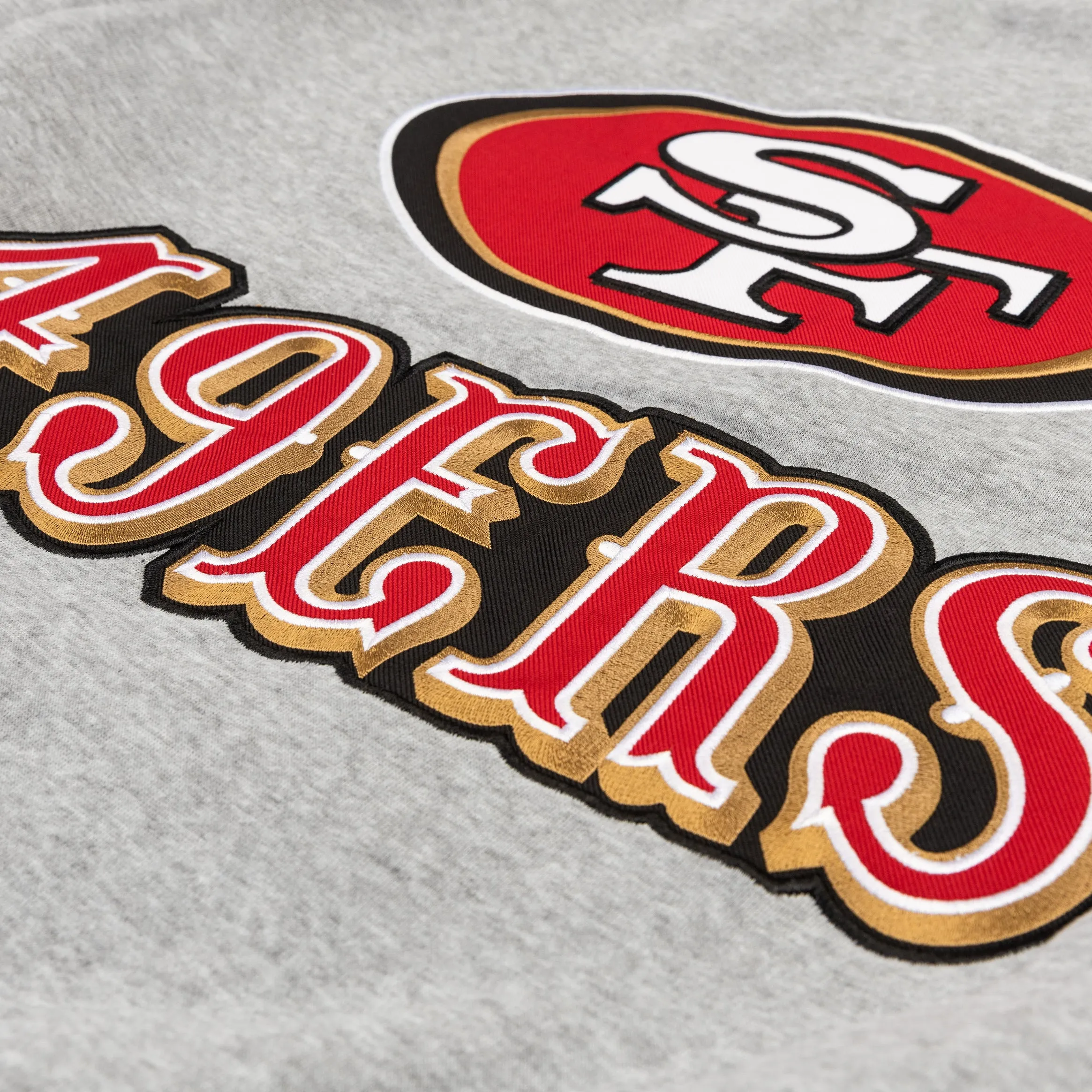 San Francisco 49ers Reversible Letterman Mens Jacket (Black/Grey)