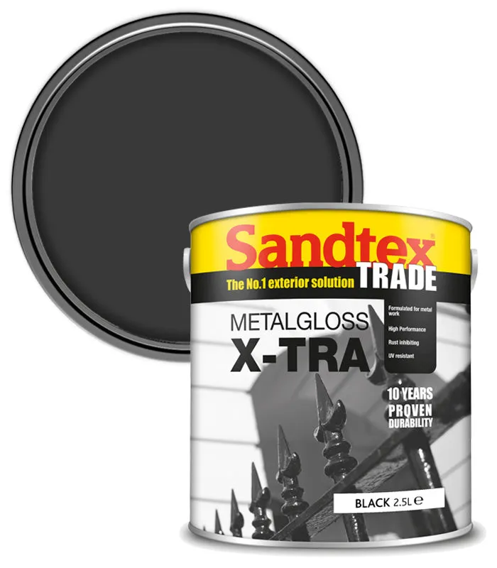 Sandtex Trade MetalGloss X-tra Paint - 2.5 Litres