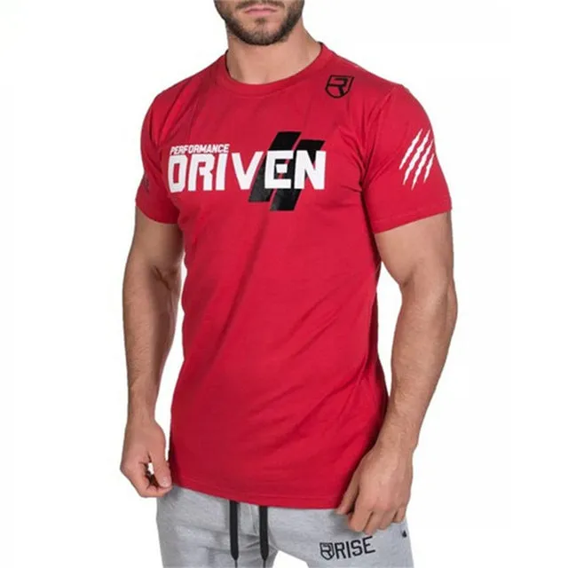 Summer mens Brand clothing Fashion Fitness t Shirt Crossfit Bodybuilding Muscle male Short sleeve Slim Cotton Tee tops apparel