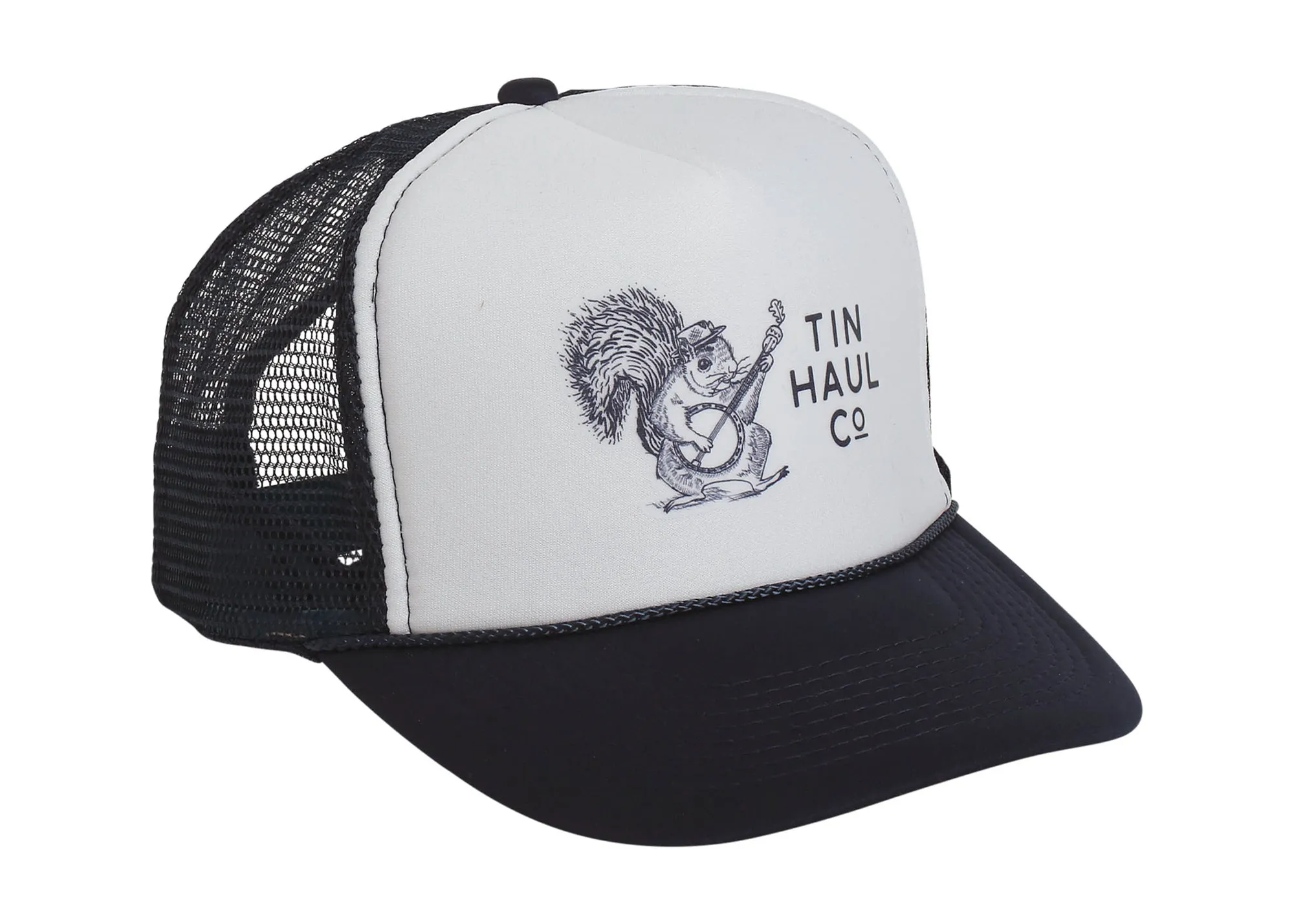 Tin Haul Unisex Blue/White Polyester Banjo Squirrel Baseball Cap