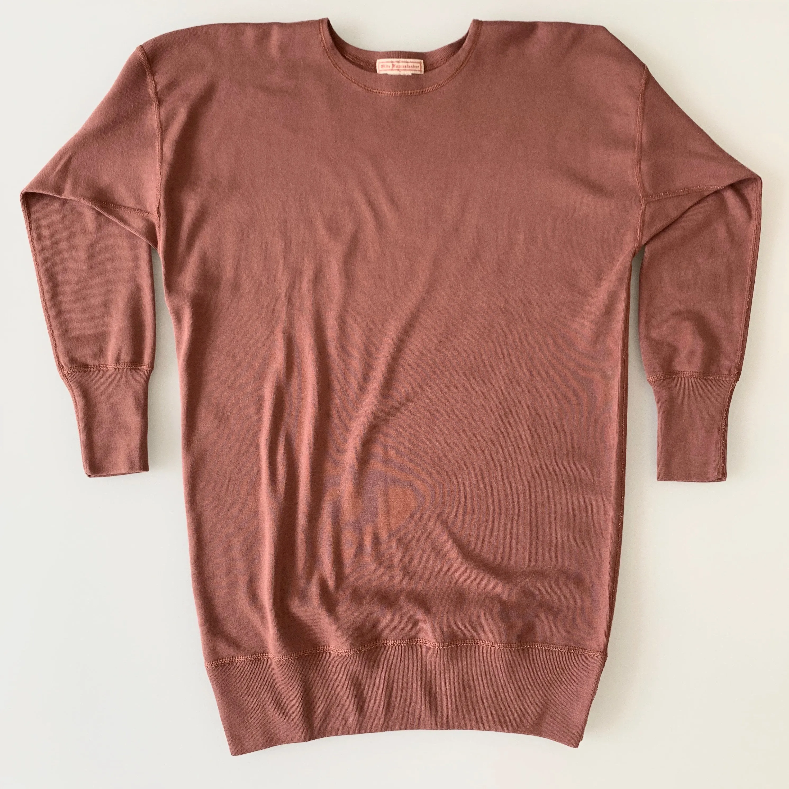 US006 Crew Neck Long Sleeve Sweat Shirt in Rosewood