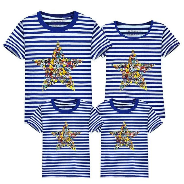 VIDMID Family Look T-Shirt Boys Girls and Mother father top tees Clothes Family Matching Outfits New 2017 Family T-Shirt 6001 16