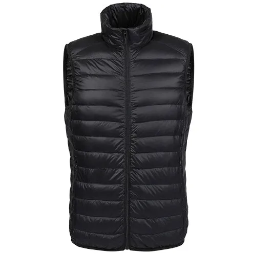 Winter duck down vest men Ultra Light 90% Duck Down Vest loose waistcoat Vest Sleeveless jacket autumn black gray navy AKITSUMA