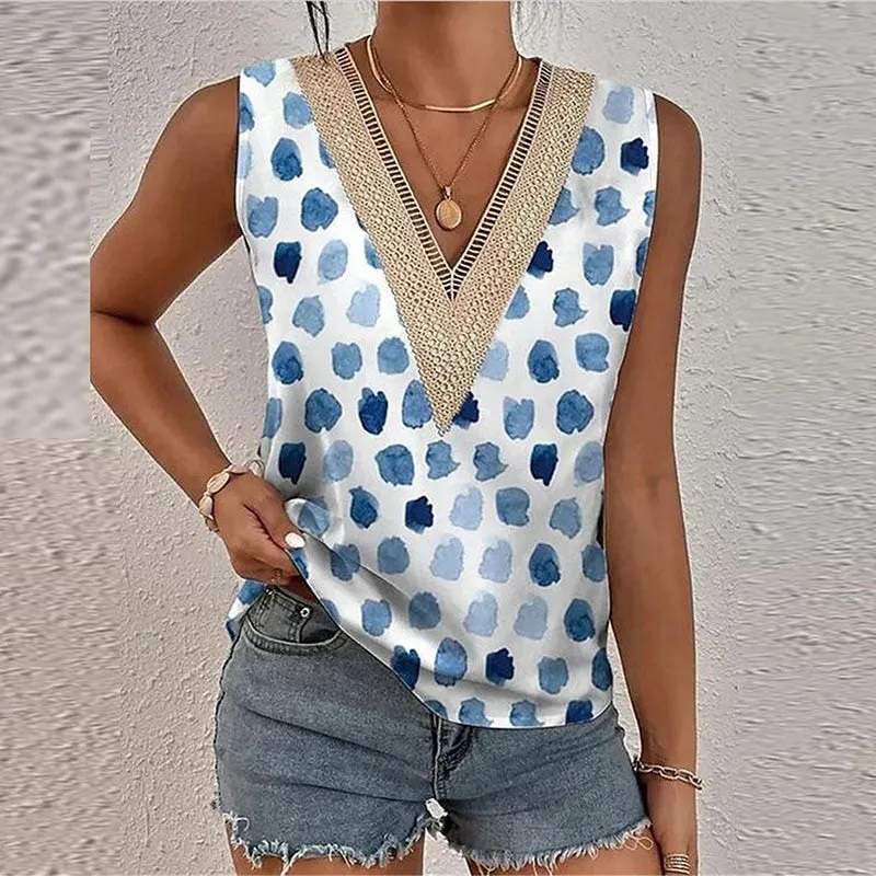 Women's Top Elegant Clothes Summer Loose Vest