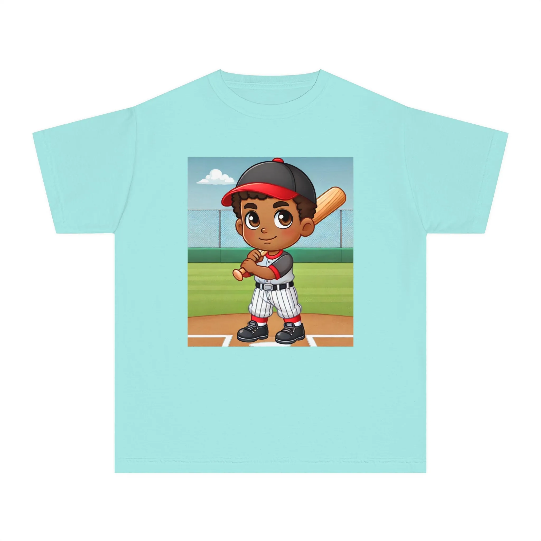 Youth - Baseball Player Midweight Tee