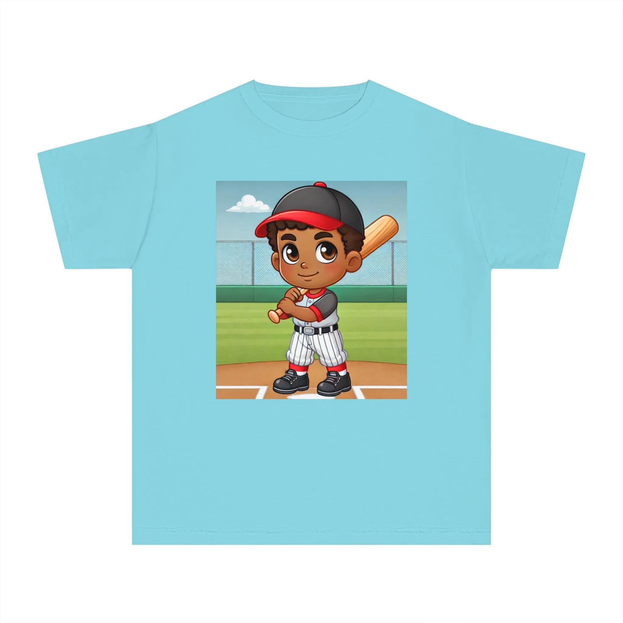 Youth - Baseball Player Midweight Tee