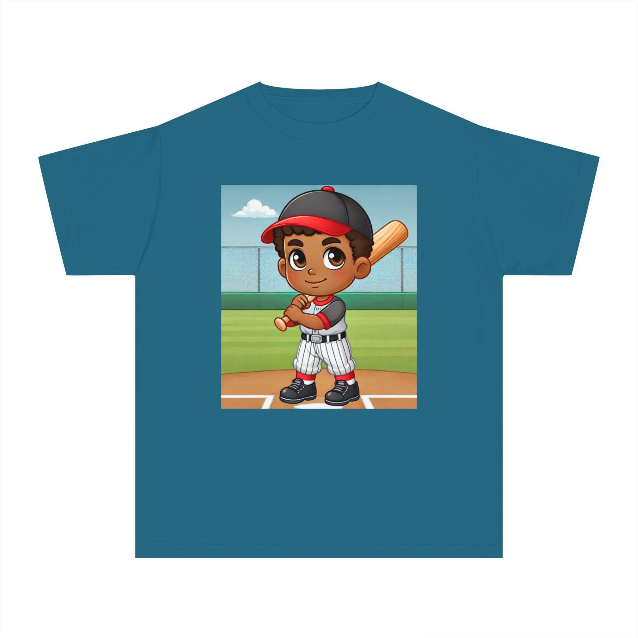 Youth - Baseball Player Midweight Tee