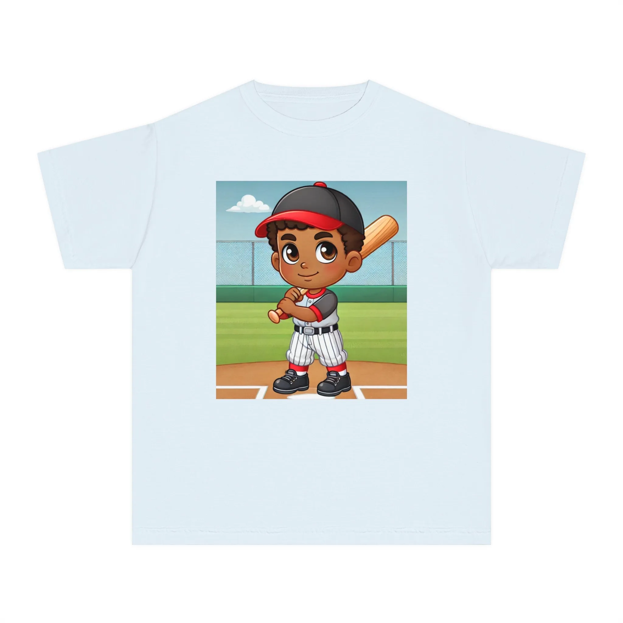 Youth - Baseball Player Midweight Tee