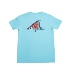 Youth Redfish T-Shirt - Aqua